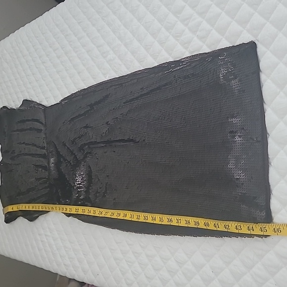 Express Formal Sequin Dress Chocolate Brown Size XS Midi length - Picture 10 of 11